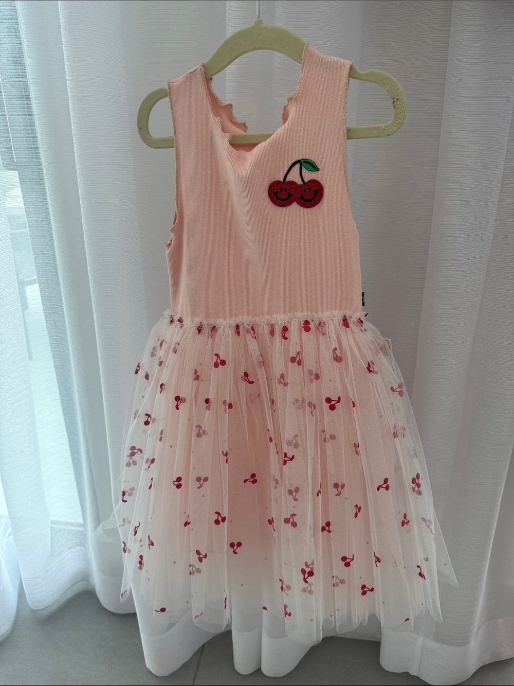 Pink Cherry Tulle Dress